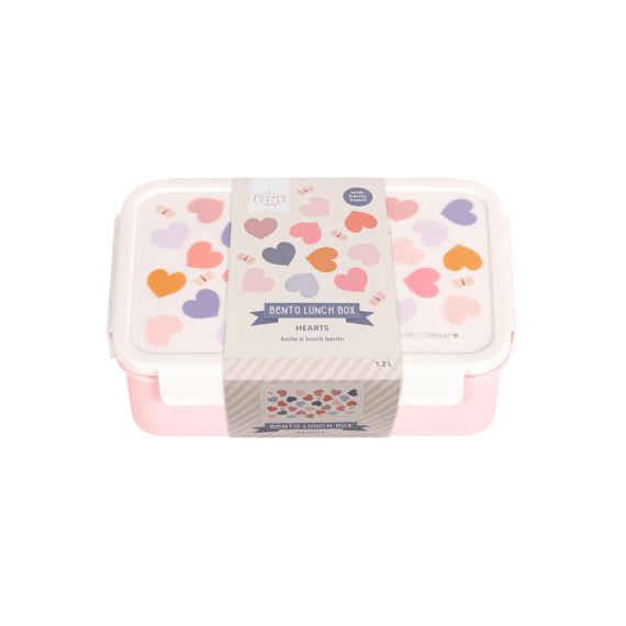 A Little Lovely Company Bento Lunchbox Hearts