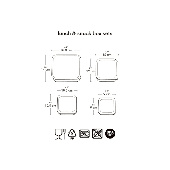 A Little Lovely Company Lunch En Snackbox Set Robots
