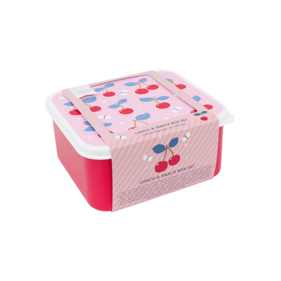 A Little Lovely Company Lunch En Snackbox Set Cherries