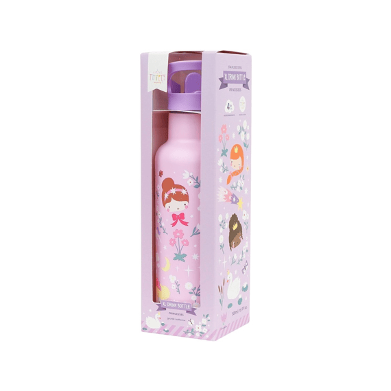 A Little Lovely Company Drinkfles Stainless Steel 500ml Princesses