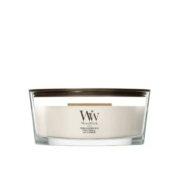 Woodwick Kaars Ellipse Tonka & Almond Milk