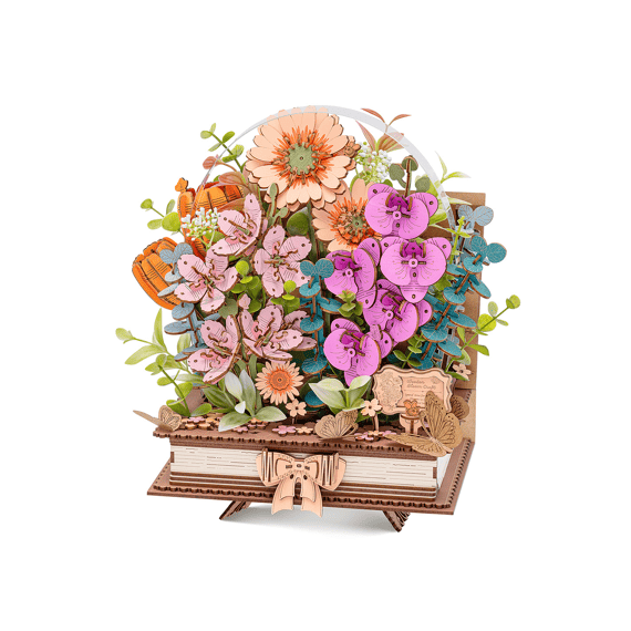 Robotime Rowood Miniatuur Bouwpakket Houten Blooming Book
