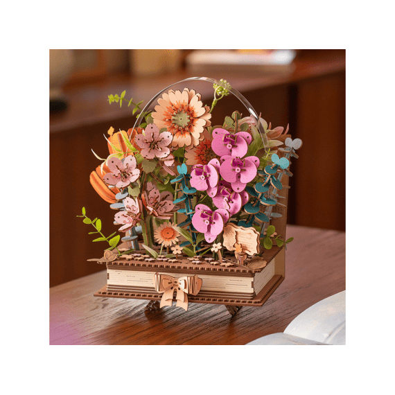 Robotime Rowood Miniatuur Bouwpakket Houten Blooming Book