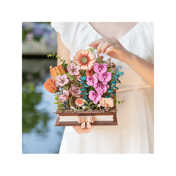 Robotime Rowood Miniatuur Bouwpakket Houten Blooming Book