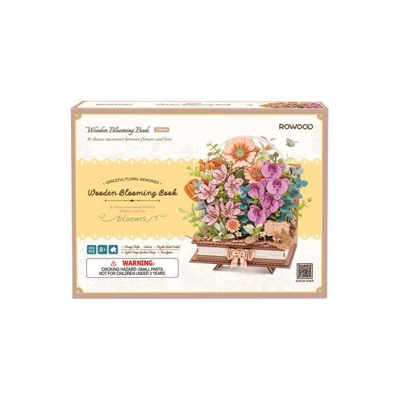 Robotime Rowood Miniatuur Bouwpakket Houten Blooming Book