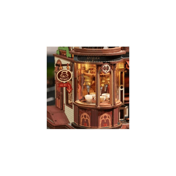 Robotime Rokr Miniatuur Bouwpakket Dream Coffee Factory