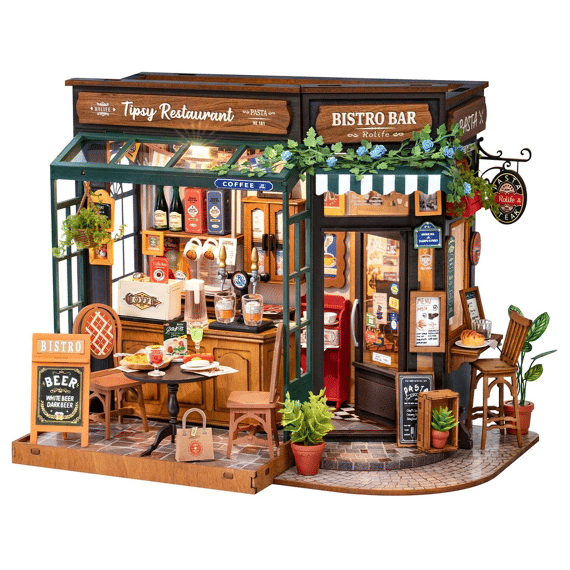 Robotime Rolife Miniatuur Bouwpakket Tipsy Restaurant