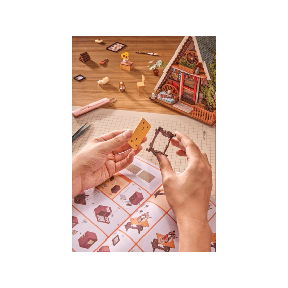 Robotime Rolife Miniatuur Bouwpakket Boshut A-frame