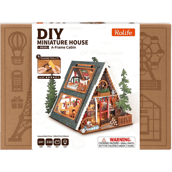 Robotime Rolife Miniatuur Bouwpakket Boshut A-frame