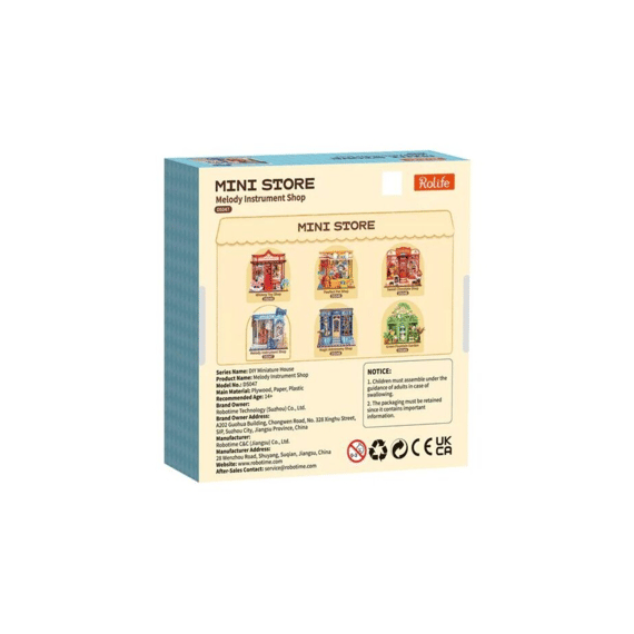 Robotime Rolife Miniatuur Bouwpakket Melody Instrument Shop