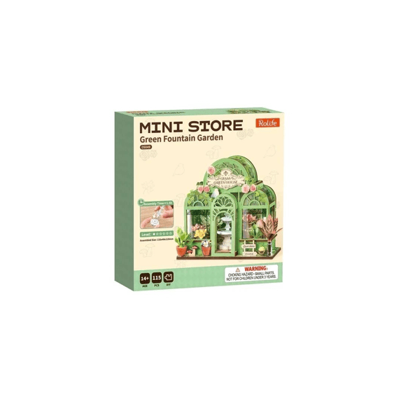 Robotime Rolife Miniatuur Bouwpakket Green Fountain Garden
