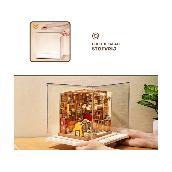 Robotime Rolife Presenteerbox Voor Miniatuur Bouwpakket 27x22x22.5cm