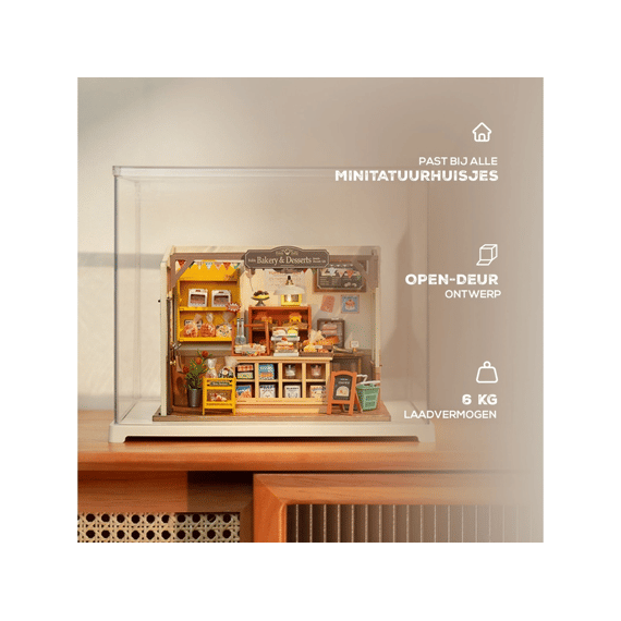 Robotime Rolife Presenteerbox Voor Miniatuur Bouwpakket 27x22x22.5cm
