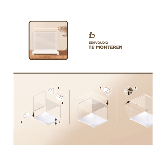 Robotime Rolife Presenteerbox Voor Miniatuur Bouwpakket 27x22x22.5cm