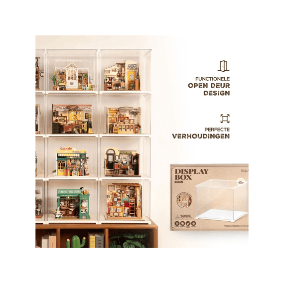 Robotime Rolife Presenteerbox Voor Miniatuur Bouwpakket 27x22x22.5cm