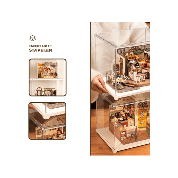Robotime Rolife Presenteerbox Voor Miniatuur Bouwpakket 27x22x22.5cm