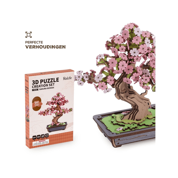 Robotime Rolife Miniatuur Bouwpakket Sakura Bonsai