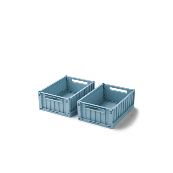 Liewood Weston Storage Box Small Beach Blue 2-pack