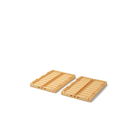 Liewood Weston Storage Box Small Lemon Yellow 2-pack