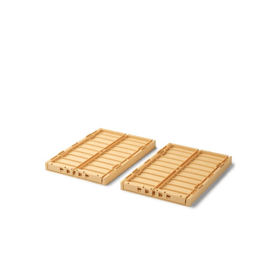 Liewood Weston Storage Box Medium Lemon Yellow 2-pack
