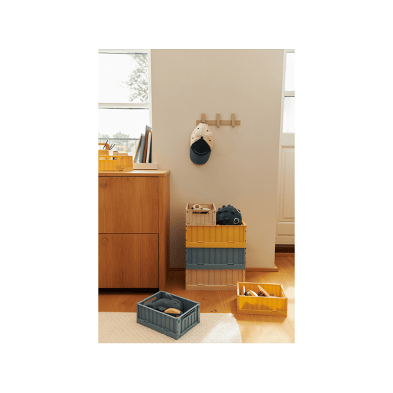Liewood Weston Storage Box Medium Lemon Yellow 2-pack