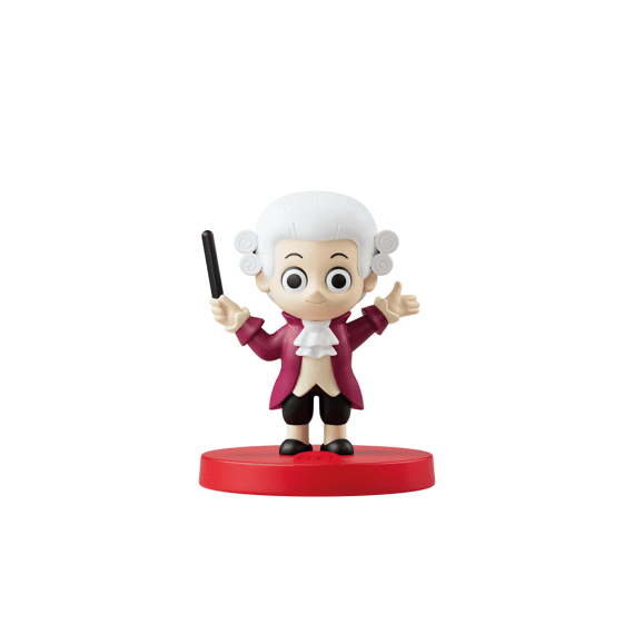 Faba Luisterfiguur Met Muziek Rustige Symfonieën Van Mozart