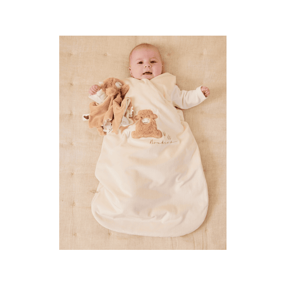 Noukies Fluffy, Orso En Lilly Slaapzak Fluffy Wit Veloudoux 70cm
