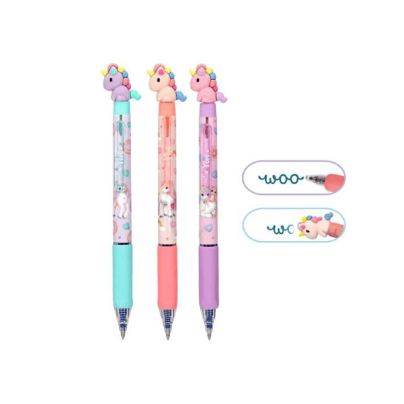 Ylvi Uitgumbare Gelpen Met Eenhoorn Assortiment