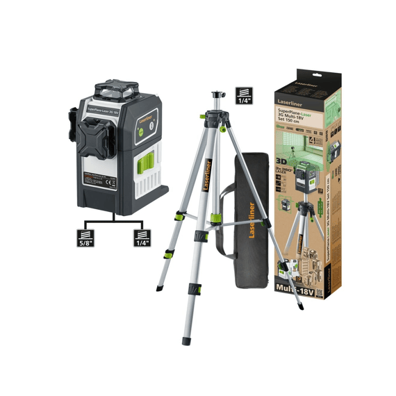 Superplane-laser 3g Multi-18v Set 150cm