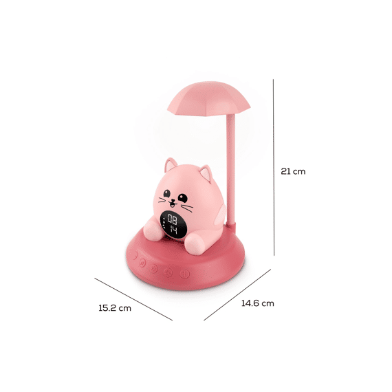 Hi Buddies Streetlight Nachtlamp Met Alarmklok Wekker Kids Kat