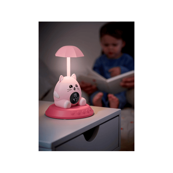 Hi Buddies Streetlight Nachtlamp Met Alarmklok Wekker Kids Kat