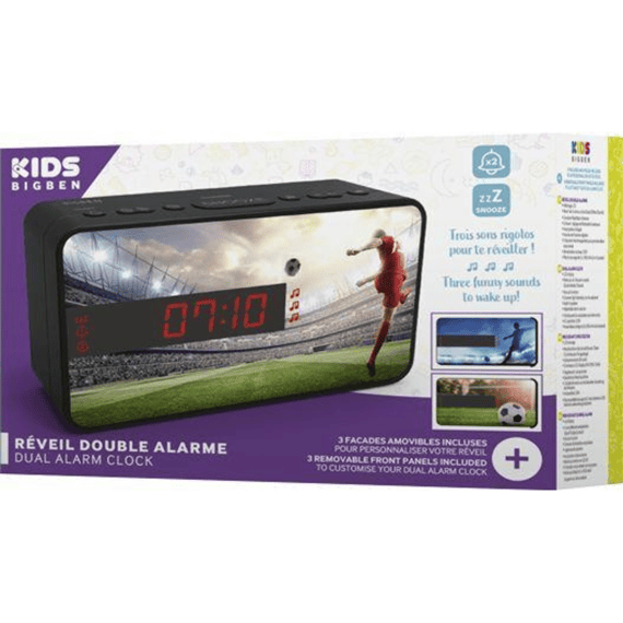 Bigben Alarmklok Wekker Met Soundeffects En 3 Covers Voetbal