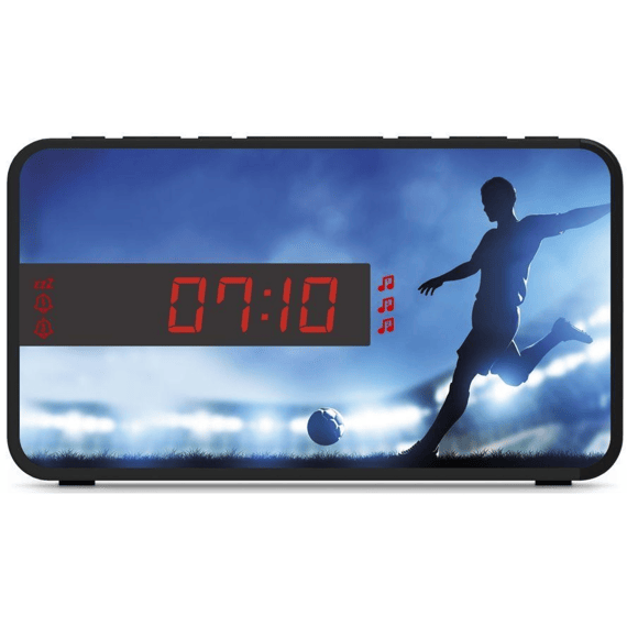 Bigben Alarmklok Wekker Met Soundeffects En 3 Covers Voetbal