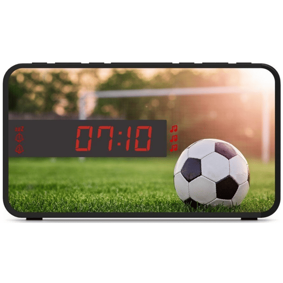 Bigben Alarmklok Wekker Met Soundeffects En 3 Covers Voetbal