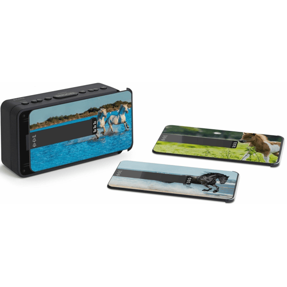 Bigben Alarmklok Wekker Met Soundeffects En 3 Covers Paarden