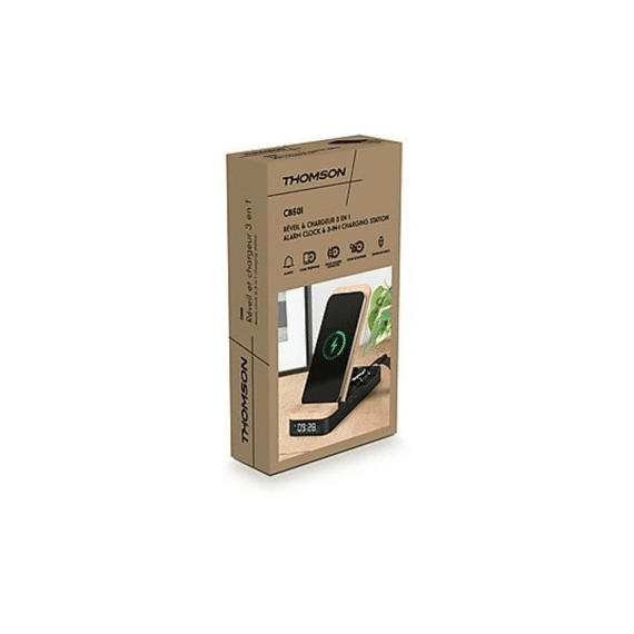Thomson Cosy Dual Radiowekker Met Draadloze Oplaadfunctie