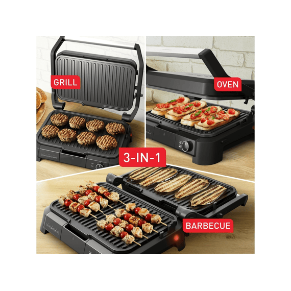 Tefal Gc520de0 Supergrill 3-in-1 Xl Grill & Barbecue 2200w