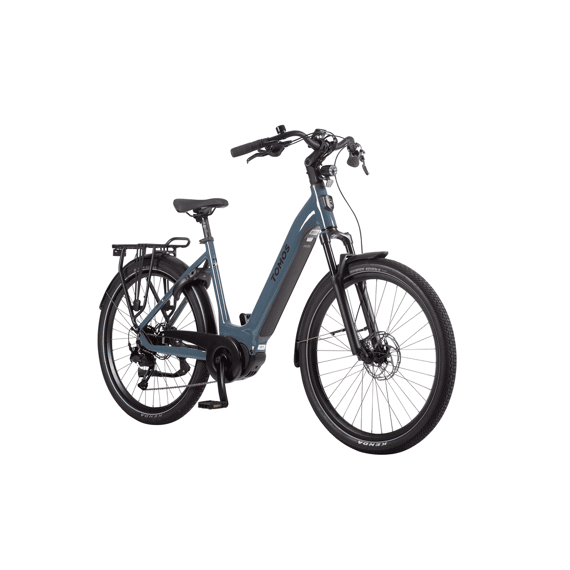 Tomos Elektrische Fiets 17 Dames 50 Blauw Grijs Glanzend