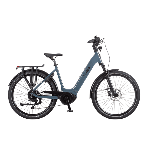 Tomos Elektrische Fiets 17 Dames 50 Blauw Grijs Glanzend