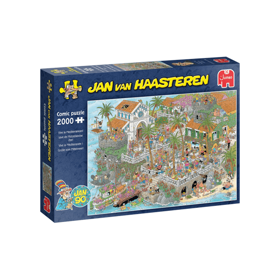 Jumbo Puzzel 2000 Stuks Jan Van Haasteren Leve De Middellandse Zee!