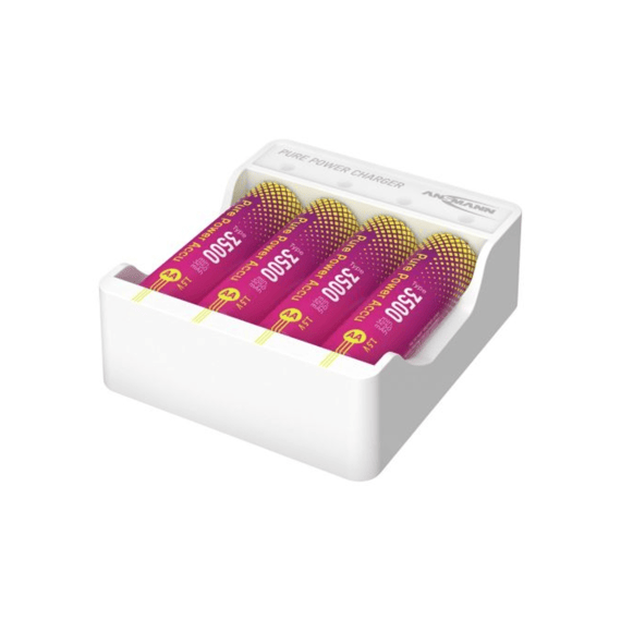 Ansmann Pure Power-set 4× Mignon Aa Accu's En Laadmodule