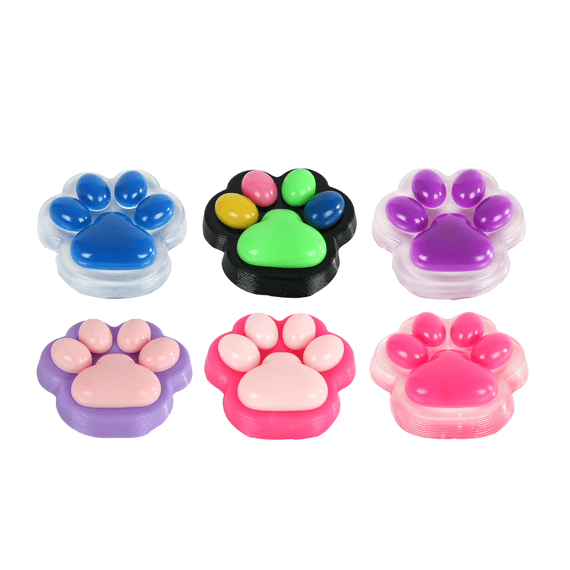 Glamour Squishy Mega Kattenpoot 500gram 17cm 6ass.