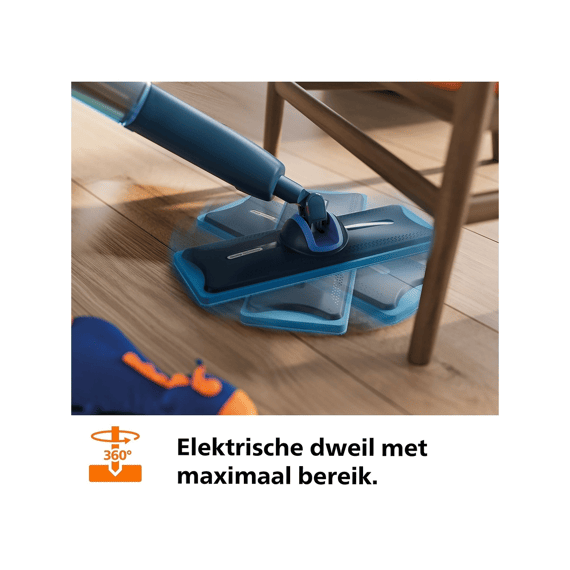 Philips Bxa0109/00 Oneup Elektrische Dweil Blauw