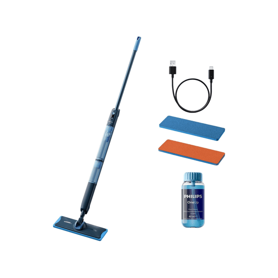 Philips Bxa0109/00 Oneup Elektrische Dweil Blauw