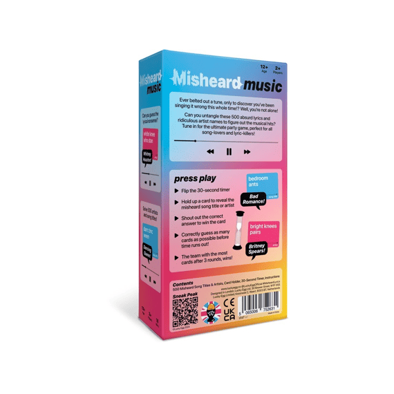Spel Misheard Music Engels
