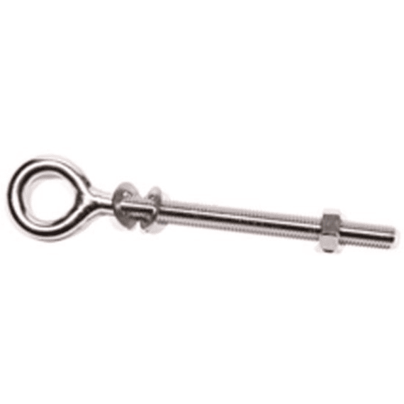 Platinum Bout Met Oog Voor Houten Paal M8x100mm Chroom
