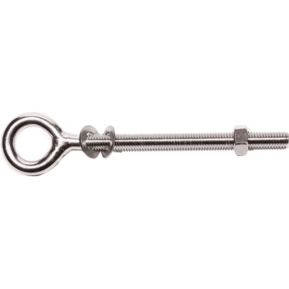 Platinum Bout Met Oog Voor Houten Paal M8x100mm Chroom