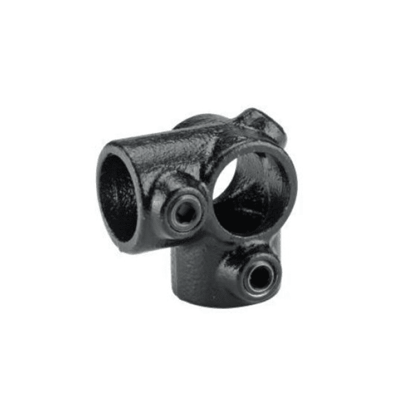 Koppelstuk Zwart Ø28mm Hoek/kruis