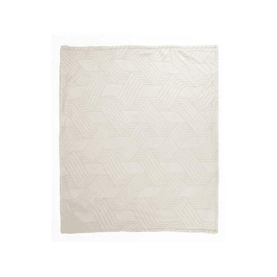 Tiseco Plaid Everly 150x200 Cm Ivoor