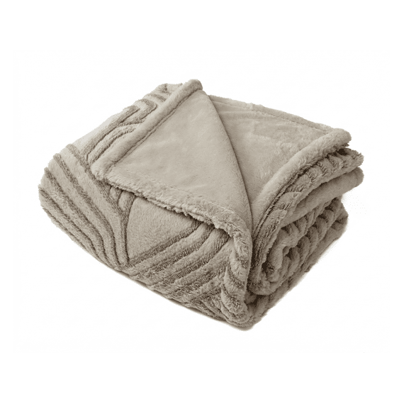 Tiseco Plaid Everly 150x200 Cm Taupe